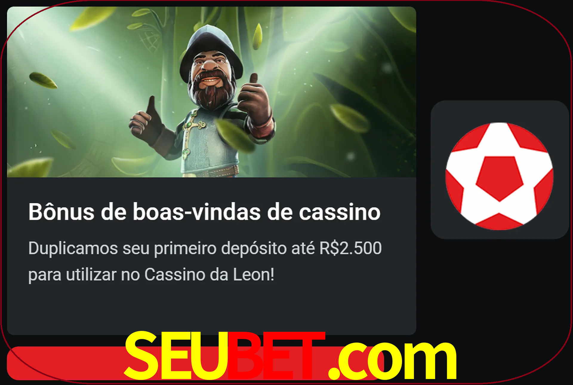 Receba seu dinheiro do bônus de boas-vindas após o primeiro depósito.